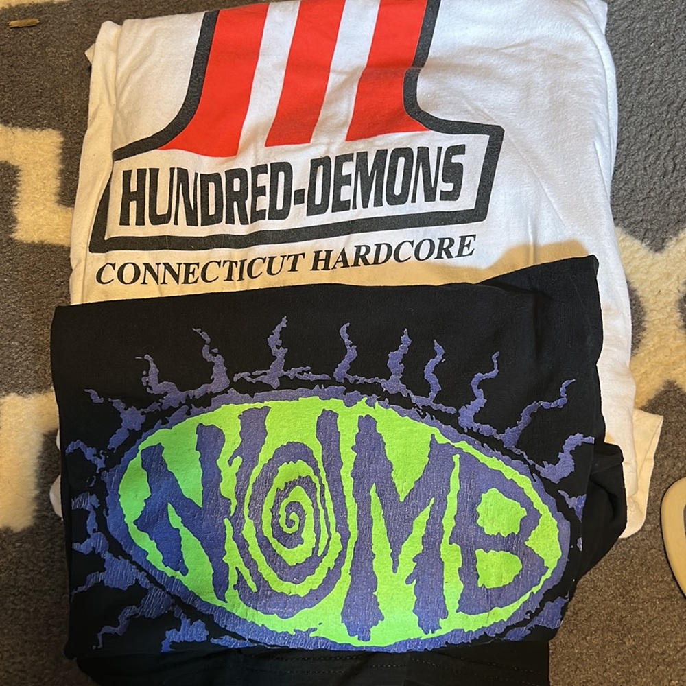 Hardcore Shirts Bundle. Numb, 100 Demons, Metal, Punk, SXE. This is Hardcore